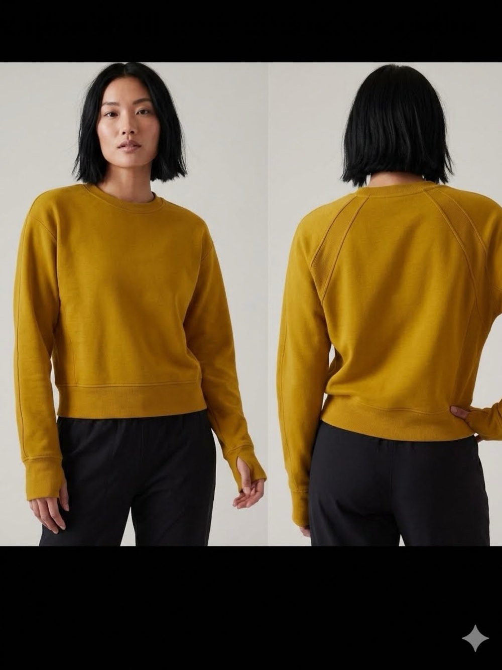 ATHLETA Aubergine Retroplush Revive Crewneck Sweatshirt-SP Palo Verde